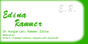 edina rammer business card